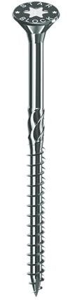 Starblock - Vis à bois/agglo, 6x100, Tête fraisée, Empreinte Torx, Acier zingué, Filetage partiel, Boîte de 150