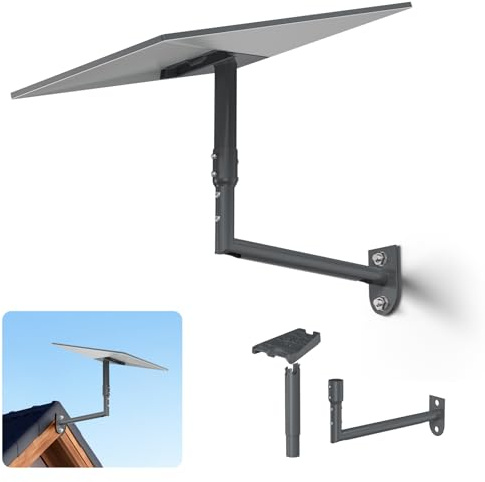 Soporte Starlink Gen 3, soporte de pared Starlink ajustable 360° SURVADV, kit de montaje en poste Star Link V3 con adaptador de tubo Gen 3 compatible con Starlink Standard Dishy y Starlink Mini