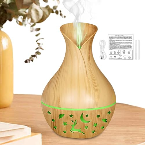 Aromatherapy Diffuser - Scented Oil Diffusers, Fragrance Humidifier With Colored Led Lighting, 200ml Aromatherapy Mist Diffusers, Home Atmosphere Decoration for Bedroom Living Room Kitchen