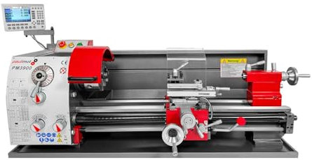 PAULIMOT Tornio PM3900 con motore da 400 volt e sistema di misura
