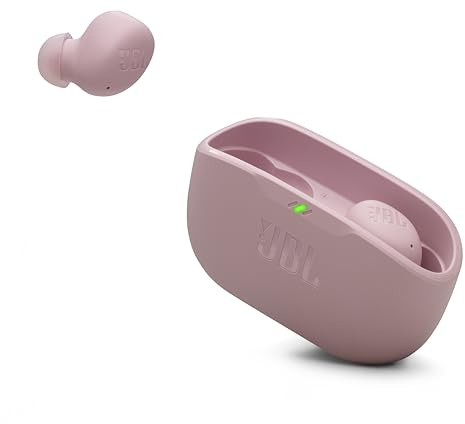 JBL Vibe Buds 2 - Auricolari wireless con cancellazione del rumore, suono puro e tecnologia intelligente ambientale, 4 microfoni per chiamate nitide e chiare, fino a 40 ore di riproduzione, IP54