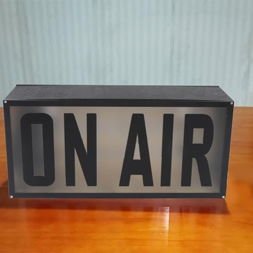 Neonschild für Dekor, Live on Air Neon Schilder, 12 Farb USB Powered LED Live Streaming Neon Light Schild Dekor, Studio Lichtschild, Music Studio Decor