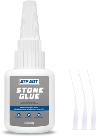 Pegamento para Piedra 30g Impermeable Transparente - Adhesivo Instantáneo Súper Fuerte | Para Mármol, Granito, Manualidades | No Tóxico & Ecoamigable
