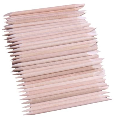 OATIPHO 500 Pezzi Di Unghie in Legno Attrezzo Unghia Polacco Cera Bastoni Manicure Bastoncini Per Unghie in Legno Di Legno