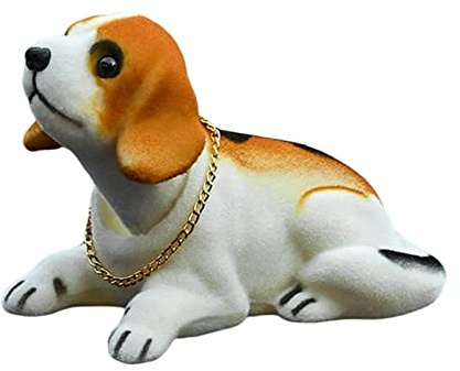 Niedlicher Wackelkopf Hund Welpe Wackelhund für Auto Armaturenbrett Ornament Beagle