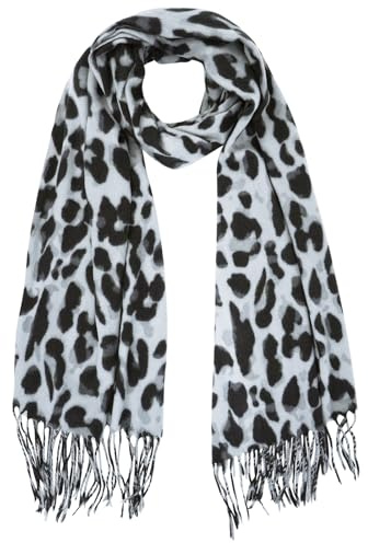 zhxinashu Elegante Geschenke für Frauen Leopardmuster-Schal - Weicher und Warmer Langer Schlauchschal Damen, 70x200cm Damen Schal Winter für Weihnachtsgeschenke und Geburtstagsgeschenke