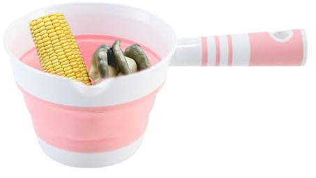 Teksome Cazo Para Baño - Cubo De Baño Plegable - Cucharón Colgable Portátil Para Cocina Viajes Ducha Exterior