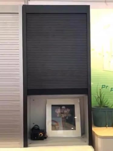Dragspelsdörr Ersättningskit för Skjutbar Tamburdörr för Kökskåp, Anpassad Vikbar Garderobsackordeonpanel med Skena, Upprullningsbara Sideboarddörrar för Husbil(85x80cm/33x31in)