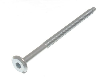 onestopdiy.com 10 x M6 x 100 mm Kinderbett-Verbindungsschraube Inbuskopf, Silber, 201g, 10 Stück