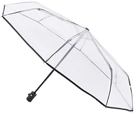 VALICLUD Folding Umbrella Automatic Transparent Umbrella Auto Open Foldable Umbrella Clear