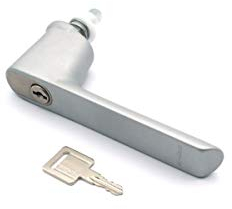 Schüco abschließbarer RC-Fenstergriff, Aluminium C0 silber 247033/247041