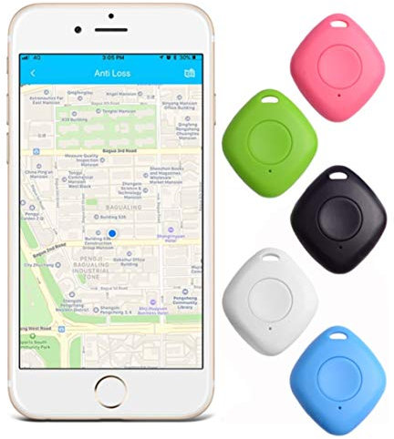 Key Finder, Mini Bluetooth Tracker Devices, Anti-lost Chip, GPS Remote Controls, Item Finder Smart Tracker, Phone Locator, Pet Tracker, For IOS And Android ( Color : Random mix match , Size : 5 Pcs )