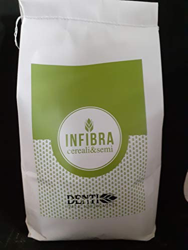 INFIBRA - Farina Naturale Chia & Semi - con Semi di Chia, Sesamo, Lino, Girasole, Zucca e Fiocchi di Avena - Superfood 2,5Kg