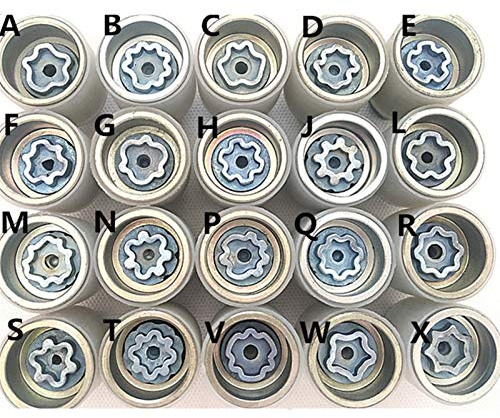 ZLLMY 1 UNIDS NONENAME_Null / FIT para Audi A1 A5 A3 A4L A6L A7 Q3 Q5 A8 TT R8 Tornillo Antirrobo ANULO Torno DE ROUR TRANSMBILLO HERRAMIENTE MANGUELO Duradero y rentable (Color Name : F)