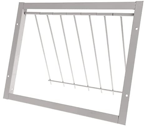 Cunguv Taubenfalle Türen Taube Loft Tür Taube One Way Eingang Tür Eisen T Bars Rahmen Fenster Vogelkäfig Tür (30,5 x 25,4 cm)