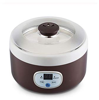 HMTE Yogurt Maker Pequeña máquina de Yogur de Mapache Marrón sin Taza es Muy Bueno con una máquina de fermentación Muy Duradera Máquina para Hacer Helados