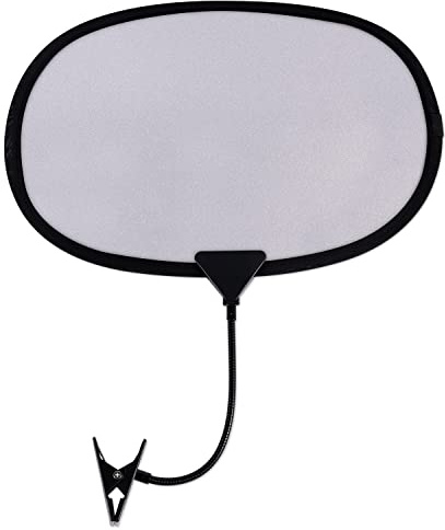 Laptop Sonnenschutz Zelt Mit Clip, 45x30cm Flexibel und Faltbar Protektor Hitzeschild und Antiblend-Für Außen (Grau)
