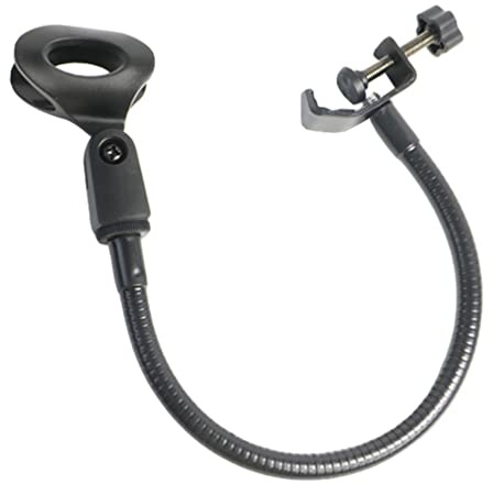 RAKUTE Support de Microphone Universel Bras de Micro de Bureau avec Support d'étagère de Stockage de Tuyau à Pince de Type C Pieds