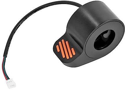 Levigo Elektrisches Fahrrad Geschwindigkeitsregelung Orange Daumengashebel Beschleuniger Kompatibel mit Ninebot F20/25/30/40, Elektrofahrrad Roller Geschwindigkeit Umwandlung Zubehör