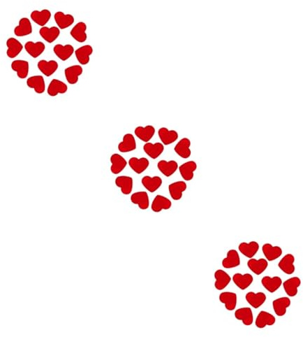 Gadpiparty 3 Set Di Cuori Luccicanti Con Paillettes Decorazioni Da Tavolo 30 Mm Decorazioni Per Feste Di Matrimonio Rosse Coriandoli Sparsi Per Eventi 200 Pezzi*3