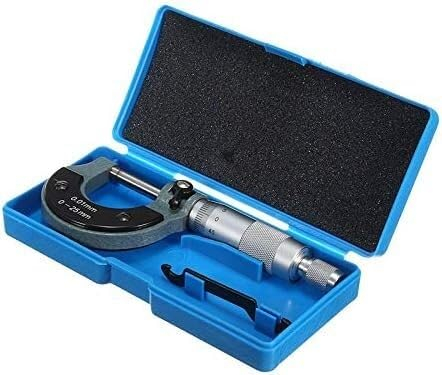 ShaaRi Mikrometer-Messwerkzeuge, Genaues Messwerkzeug 0-25 mm 0,01 mm außerhalb des externen metrischen Messgeräts Maschinist-Messung mit Box Digital