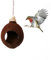 Toddmomy Hummingbird Nesting House Bird Hut Globe Shaped Hanging Feeder Birdhouse for outside Decor