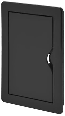 Miratic Tapa Contador de Luz Puerta Contador Agua Tapa Cuadro Electrico Fabricada en Material ABS Resistente Perfectos para uso Comercial y Residencial Color Negro (10 x 15 cm)