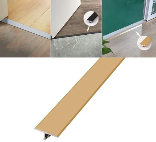 Bodenübergangsstreifen, Übergangsstreifen, Bodenübergangsleiste, Aluminium T-Zierleiste, Bodenübergangsleiste 35,4 Zoll, flache Trennleiste für Türschwellen/rot/L90