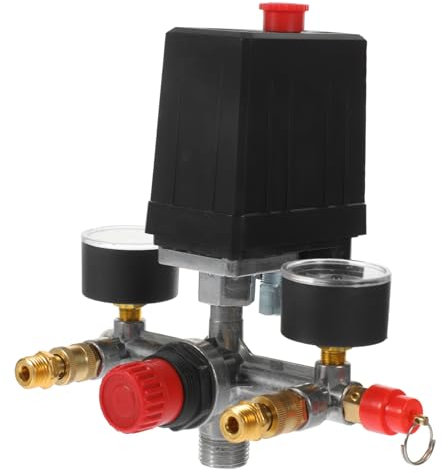 FIXOSHEE 1pc Pressure Switch Bracket for Single-Hole Valve Precision Pressure Gauge Safety Relief