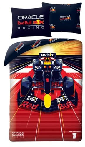 Red Bull Racing Funda Nórdica Cama 90 140x200 + Funda Algodón F1