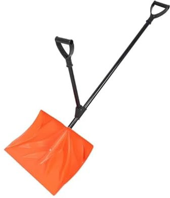 Pala quitanieves, pala quitanieves de doble propósito que ahorra mano de obra, pala quitanieves que reduce la tensión con mango asistido, pala quitanieves desmontable resistente de 53 pulgadas de la