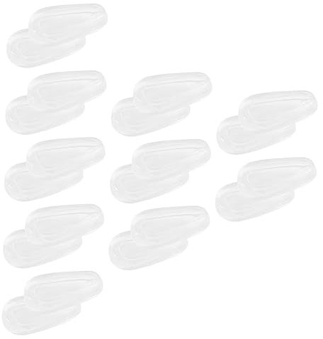 Beavorty 10 Paar Brillen Nasenpads Stopper Geräte Ketten Brillen Ohren Ohrhaarentfernung Haken Nasenpads Für Brillen Brillenhalter Griffe Nasen Ohrstöpsel Aufkleber