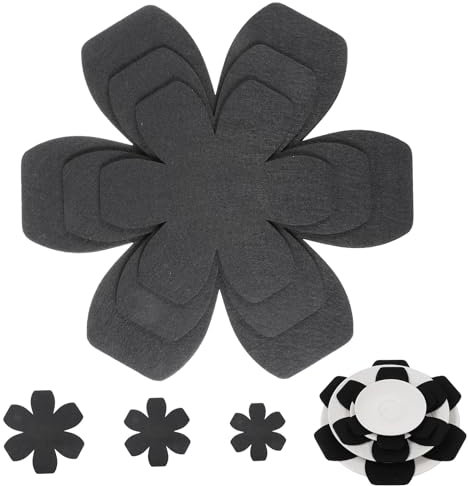 JIYIN 6 protezioni per padelle in feltro, 3 diverse misure, protezione impilabile, protezione per pentole, antigraffio, sottopentola in feltro per padelle, pentole, ciotole, protezione