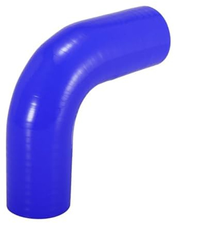 Tubo de admisión de aire del automóvil Para tubo entrada Turbo aire inducción 90 grados, 38MM-102MM de diámetro interior, codo, tubo de silicona, Conector de manguera, tubo Intercooler(63mm Id Blue)