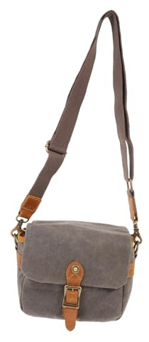 NUOBESTY Borsa Funzione Antivibrazione in Canvas Verde per Macchina Fotografica e Trasporto Protetto Tracolla Regolabile per Uso Fotografico All'aperto