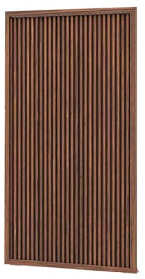 Schermo Di Protezione In Legno Con Copertura Piana E Pergole A Doghe Orizzontali For Unità Aria Condizionata Esterne, Giardini, Balconi Patii(60x150cm)