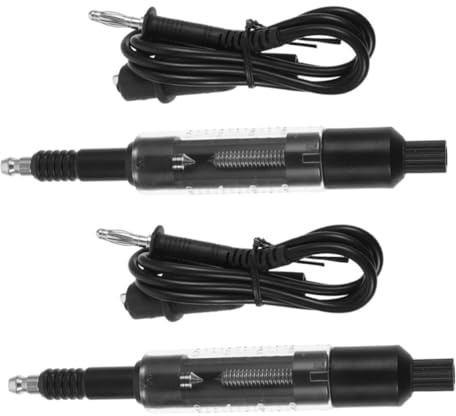 SOLUSTRE 2 piezas Probador de Bujías y Bobinas Automotriz Tester de Chispa para Sistema de Encendido Mide Salto de Chispa y Prueba Cables de Alta Tensión Herramienta Precisa para