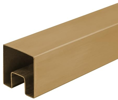 Pince de fixation for garde-corps en verre et aluminium, for verre de 10 à 17 mm – Idéale for piscine, balcon et escaliers(Gold)