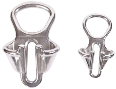 FUANA Ankerkettenschloss aus 316 Edelstahl mit Ringdesign für 6-8 mm oder 10-12 mm Seil oder Kette, Marine Kettenstopper für Salzwasserboote