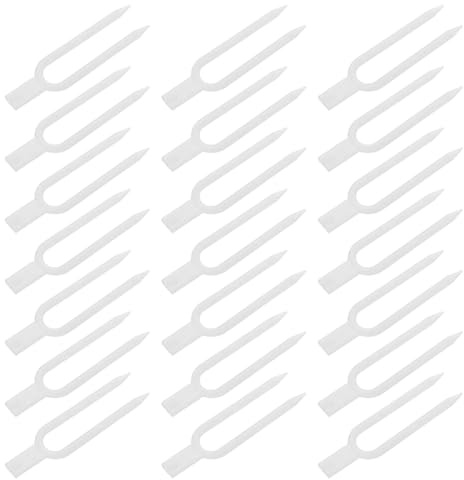 GALPADA Set da 1 Spillo per Piante da Interno e Esterno Forche di Plastica per Piantare Fragole Morsetti Fissi per Piante Rampicanti Clip di Fissaggio Resistenti al Vento per