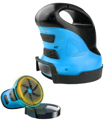 Elektrischer Eiskratzer Kabellos Eiskratzer Auto mit Rotierender Scheibe, USB Aufladbar, Tragbarer Autoentfroster Frostschutz, Antifreeze Snow Removal Instrument Fahrzeugschutz für Auto/SUV (Blau)