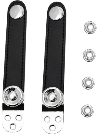 BESPORTBLE Cinghie per Fisarmonica in Acciaio 2 Pezzi Pelle di Vacchetta, Cinghie di Estensione Resistenti per Mantice, Accessori per Fisarmoniche a Soffietto