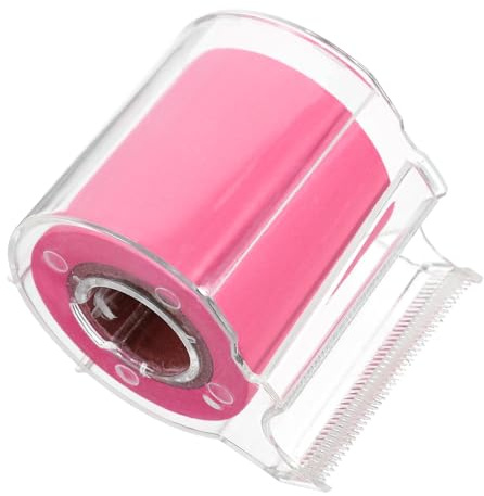 Hoement Bloc-notes Autocollants Rouleau Adhésif Rose Vif, Format Compact Portable, 1 Rouleau 100 Feuilles, Autocollants Mémo Repositionnables pour Bureau et Maison, Accessoires de Notes