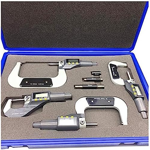 Electronic Outside Micrometer - 0-100mm Measuring Tool, 0.001mm Digital Gauge for Precision Measurement