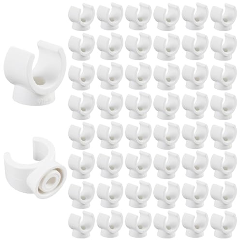 50PCS Clips PEX de 16 mm, Supports de Tuyau à Suspendre, Collier de Serrage Tuyau et Support Tuyau Arrosage, Collier Durite en U, Fixation Tuyaux PEX pour Mur et Sol, Serrage Résistant et Durable