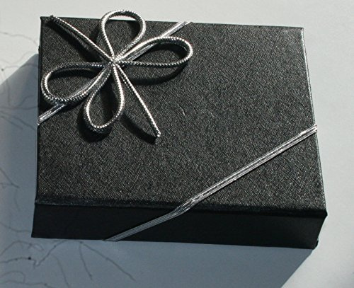 Lot de 4 nœuds à cadeaux pratiques dans les couleurs argentées et dorées avec un élastique pour un emballage rapide avec un joli nœud