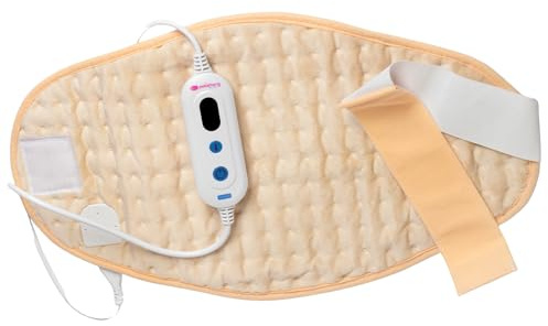 Almohadilla Eléctrica Lumbar | Tamaño 53 x 28 cm | 100 W de Potencia y 3 Niveles de Temperatura | Almohadilla Térmica Elaborada en Poliéster | Pekatherm SS30TD