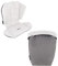 TWISTSHAKE Sitzauflage und Fußsack Set für Tour Kinderwagen, Grau