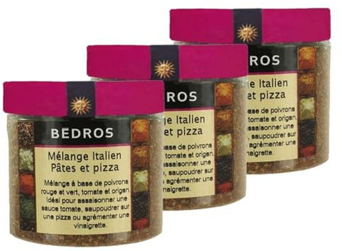 Lot 3x Mélange italien pâtes-pizza - Pot 65g