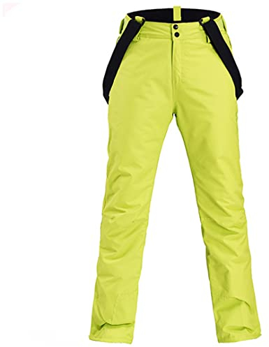 Skihose Damen Winter Sport Outdoor Verdickung Hose Herren Winddicht Wasserdicht Warm Snowboard Hose Sport Warm Gelb XS